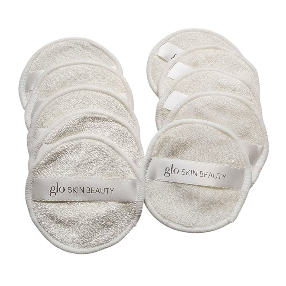 COPY - Glo Skin Beauty Reusable Cotton Facial Rounds With Storage Bag 10Pcs